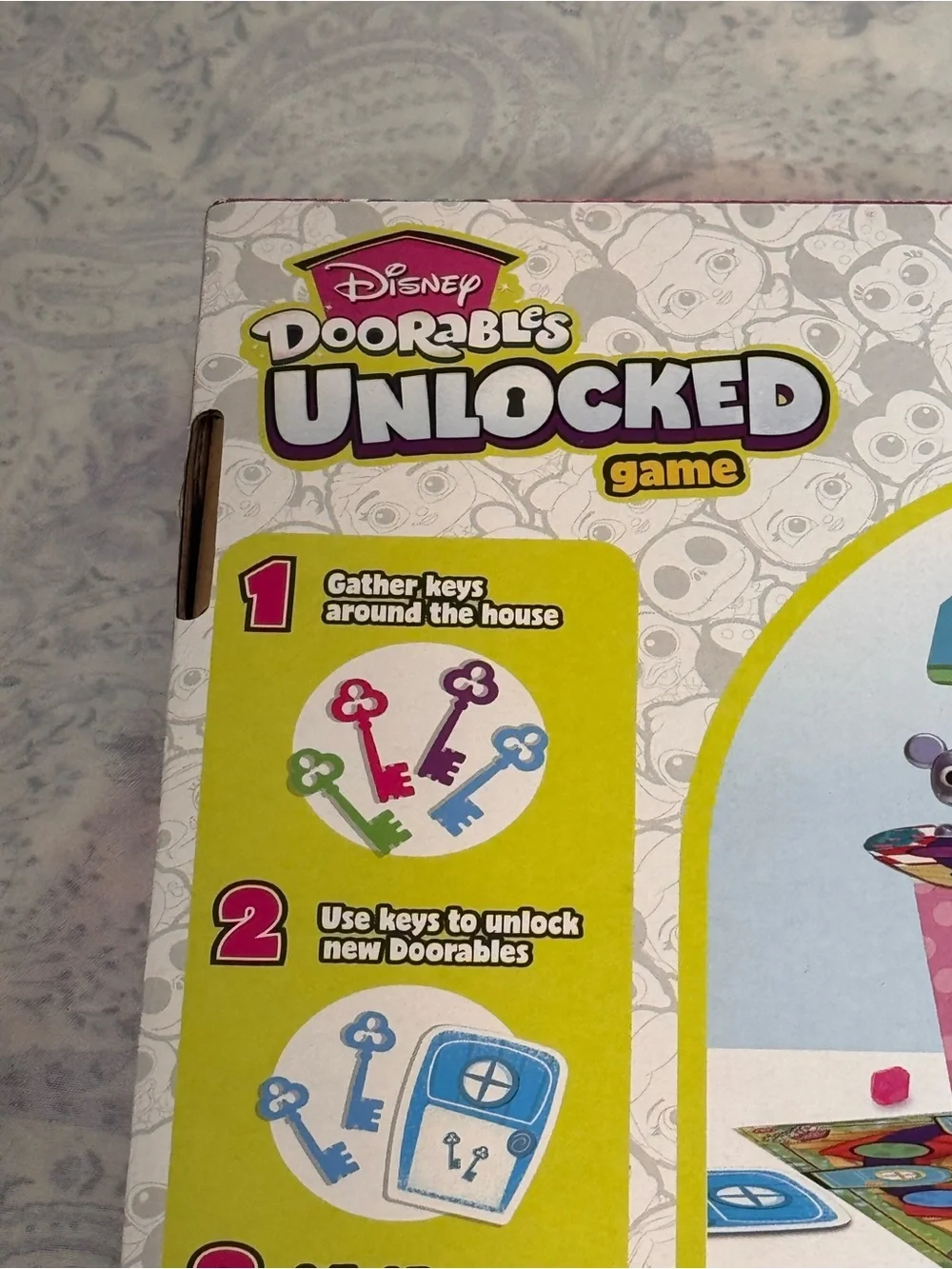 Disney Doorables Unlocked Game & 4 Exclusive Figures- Stitch, Mickey, Jack & ?
